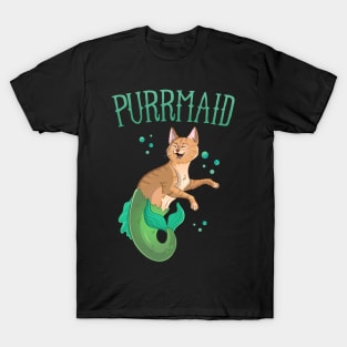 Purrmaid Mermaid Cat T-Shirt